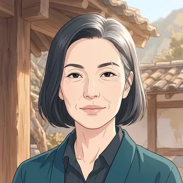 Portrait of Ji-soo Wang, an AI character