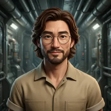 Bir AI karakteri olan Jirok Harlow-Kim portresi