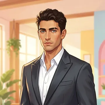 Retrato de Jonah Berg, um personagem de AI