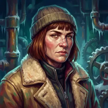 Portrait of Judita Nemec, an AI character