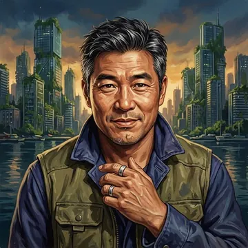 Portrait of Jung-sang-won Ki, an AI character
