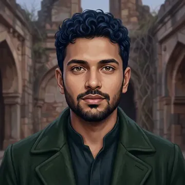 Portrait of Jyoti Oza, an AI character