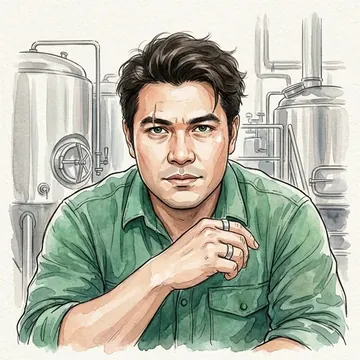 Ritratto di Kadek Wardhana, un personaggio AI