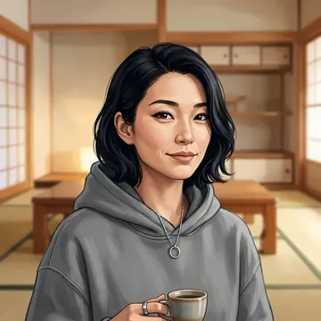 Retrato de Kaede Aoyagi, um personagem de AI