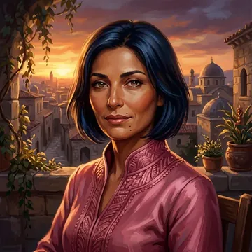 Portrait of Kajin Javadi, an AI character