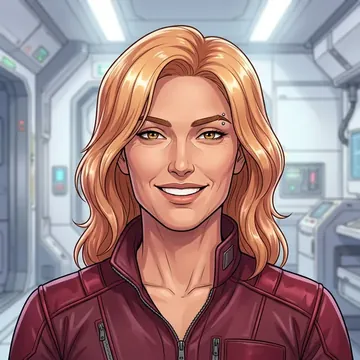 Retrato de Kalindi Sun-Darrow, un personaje AI