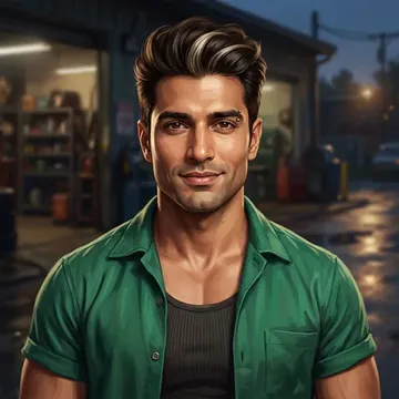 Portrait of Kanu Lamba, an AI character
