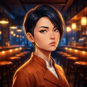 Ritratto di Kazumi Hirose, un personaggio AI