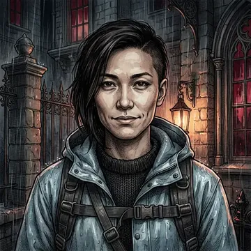 Portrait of Kazumi Nishikawa, an AI character