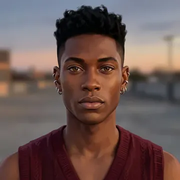 Portret postaci AI o imieniu Kelechi Adeyemi