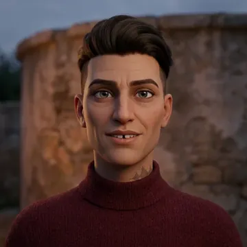 Ritratto di Kenda El-Sayed, un personaggio AI
