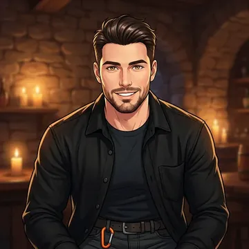 Kennan Caffrey का पोर्ट्रेट, एक AI कैरेक्टर