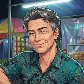 Portrait of Kirana Hadiputro, an AI character