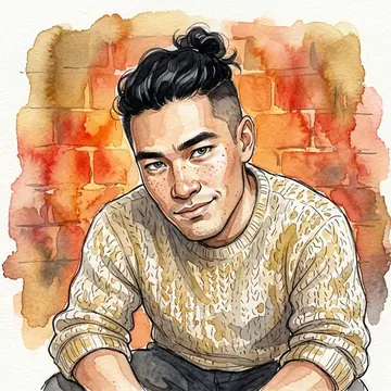 Retrato de Koji Leite, un personaje AI