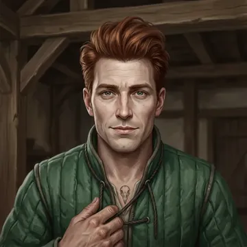 Portrait of Kragt Garn, an AI character