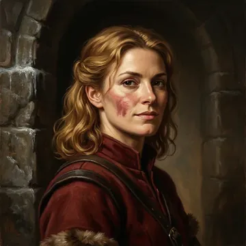 Ritratto di Kren Crug, un personaggio AI