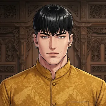Retrato de Kresna Utama, un personaje AI
