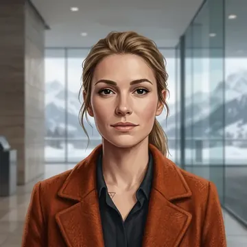 Portrait of Larissa Eberle, an AI character