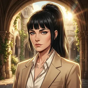 Retrato de Laurel Brannigan, um personagem de AI