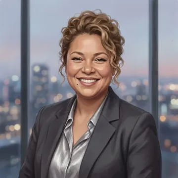 Retrato de Lavinia Cabral, um personagem de AI