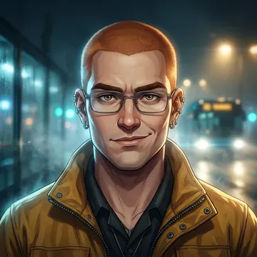 Retrato de Leif Ebbesen, um personagem de AI