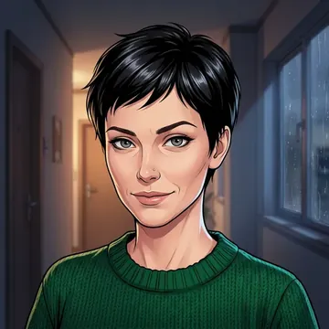 Portrait of Lenka Cech, an AI character