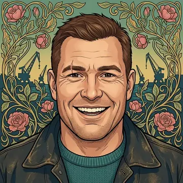 Portrait of Lennart Olsen, an AI character
