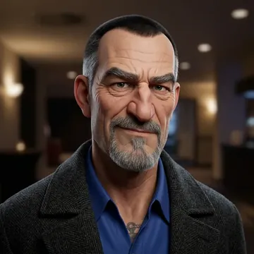 Portrait of Levin Vogt, an AI character