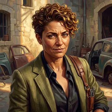 Portrait of Loredana D'Amico, an AI character