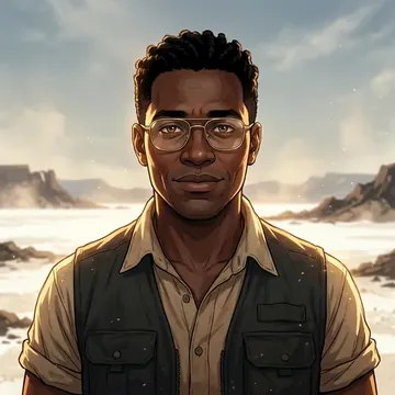 Portrait of Lubega Nyerere, an AI character