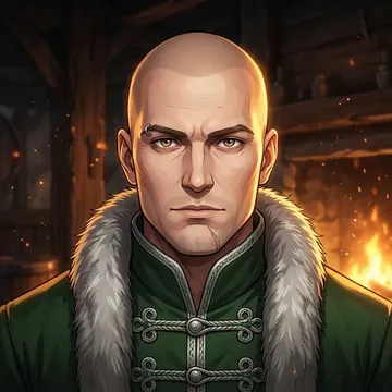 Portrait of Lysor Glassveil, an AI character