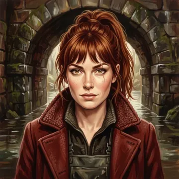 Portrait of Mabli Brodie, an AI character