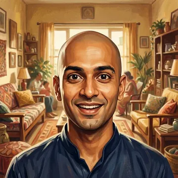 Portrait of Madan Chhillar, an AI character