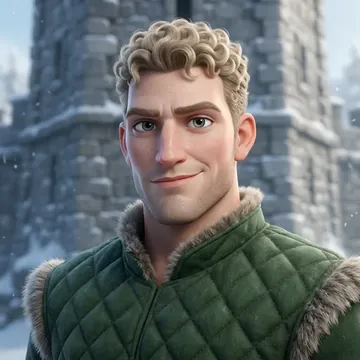 Portrait of Makarios Ceraunon, an AI character