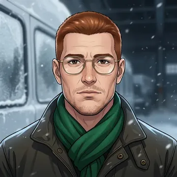 Portret postaci AI o imieniu Malcolm Pennington