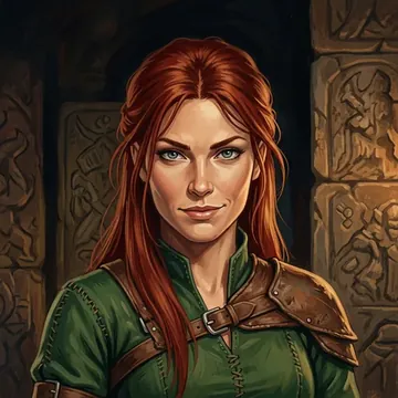 Portrait of Malen Medovar, an AI character