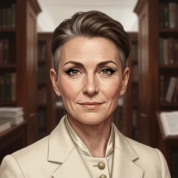 Portrait of Malvina Hume, an AI character