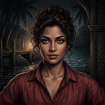 Retrato de Manasa Kandasamy, um personagem de AI