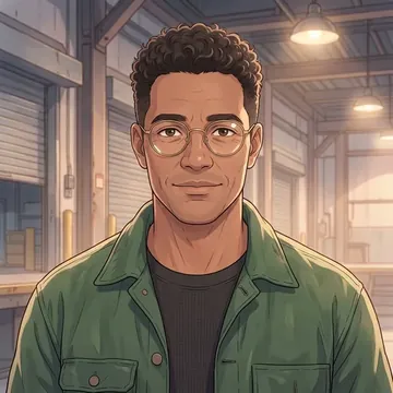 Portrait of Mani Teaupa, an AI character