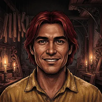 Retrato de Mariano Vargas, um personagem de AI