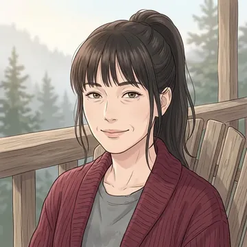 Portrait of Mariko Kanno, an AI character