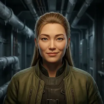 Porträt von Maris Harlow-Kim, einem AI-Charakter
