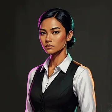 Retrato de Marisol Dimalanta, um personagem de AI