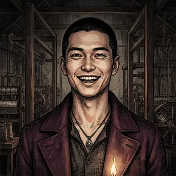 Ritratto di Masaharu Narita, un personaggio AI