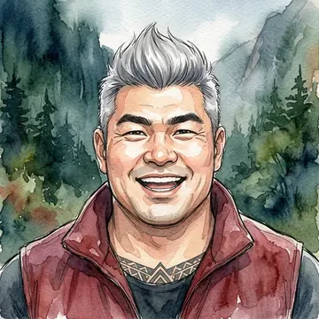 Potret Masahiko Hamada, karakter AI