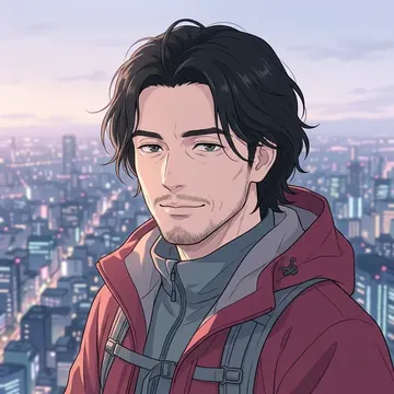 Ritratto di Masahiko Hasegawa, un personaggio AI