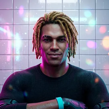 Retrato de Mateus De Lacerda, um personagem de AI
