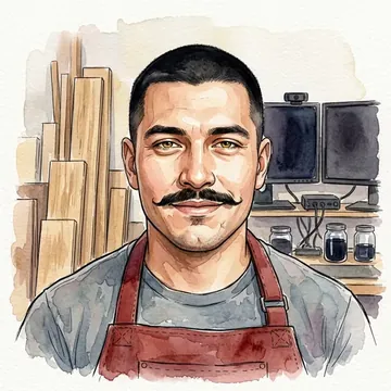 Portrait of Mauro Ceron, an AI character