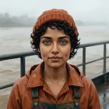 Portrait of Menuka Qadir, an AI character