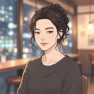 Retrato de Mi-ju Yeon, um personagem de AI